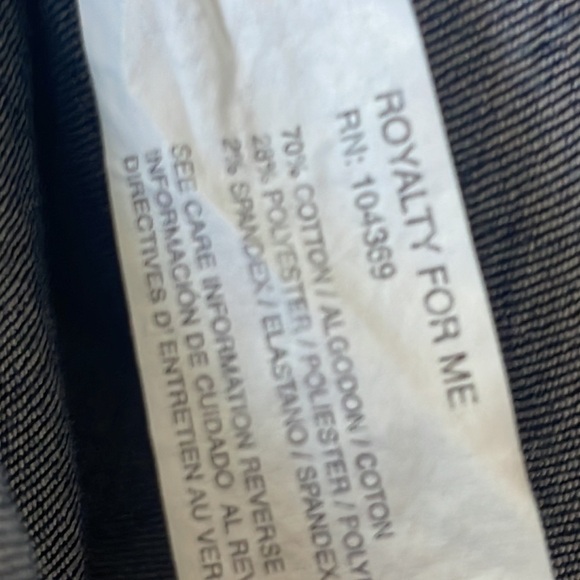 NWT Royalty for Me denim jacket 1X - Picture 7 of 7
